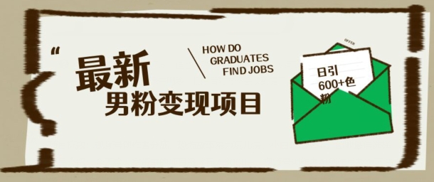 最新男粉变现项目，日引100+S粉，流量爆炸，小白轻松上手-网创项目